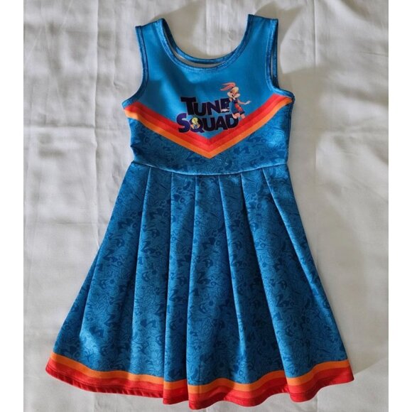 Space Jam Kids Girls Tune Squad Halloween Costume Cheerleader Dress Size M (7-8) - Picture 4 of 10